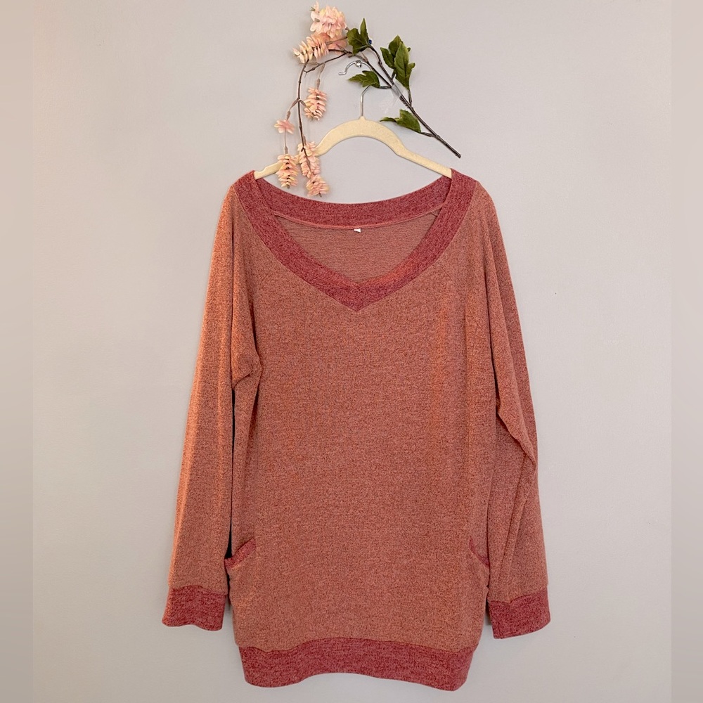Tunic top | Tunic shirt | Fall | Pink long sleeve